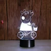 SOCOVE SC3D - 034 7 Color Charging Babi Cute Peppas Pig 3D Led Night Light for Kids Gift