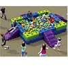 Preschool kids indoor or outdoor ball pool with slide and ladder