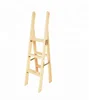 Double Sides Solid Wood Foldable Household Step Ladders