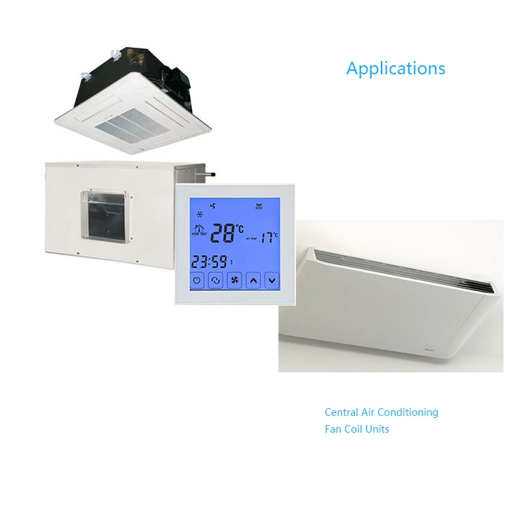 Hvac Fcu Ir Remote Control Touch Screen Thermostat For Central Air Conditioning Buy Fcu Ir