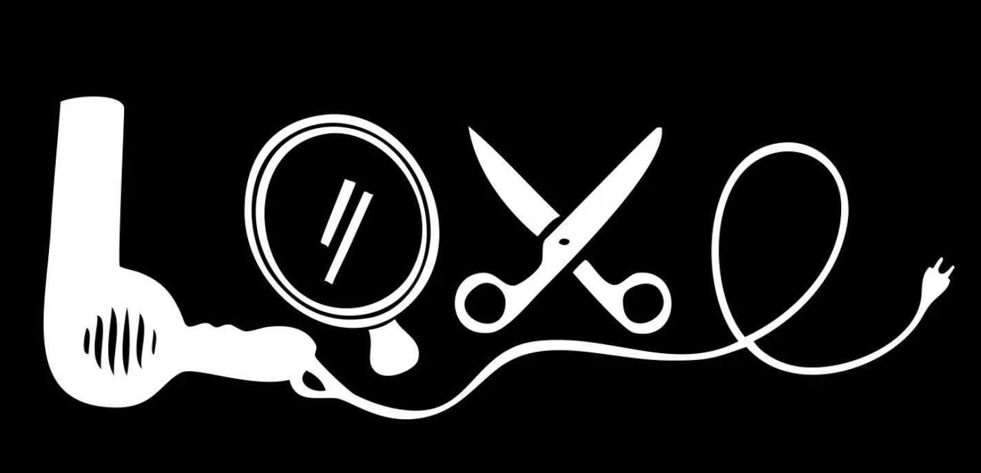LOVE Stylist Dryer Scissors 6" White Vinyl Car Truck Decal Sticker Hairdresser Barber Lifestyle Pride Hairdresser Salon Beauty School Love