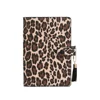Fashion Girls' Gifts PU Spiral Diary Planner Leopard Pattern Printed A6 Leather Notebook Cover Agenda Organizer