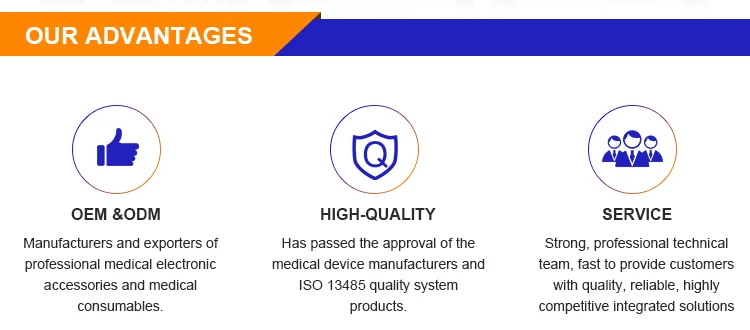 DB 15 PIN compatible Shanghai  ECG patient cable 10 lead ECG cable