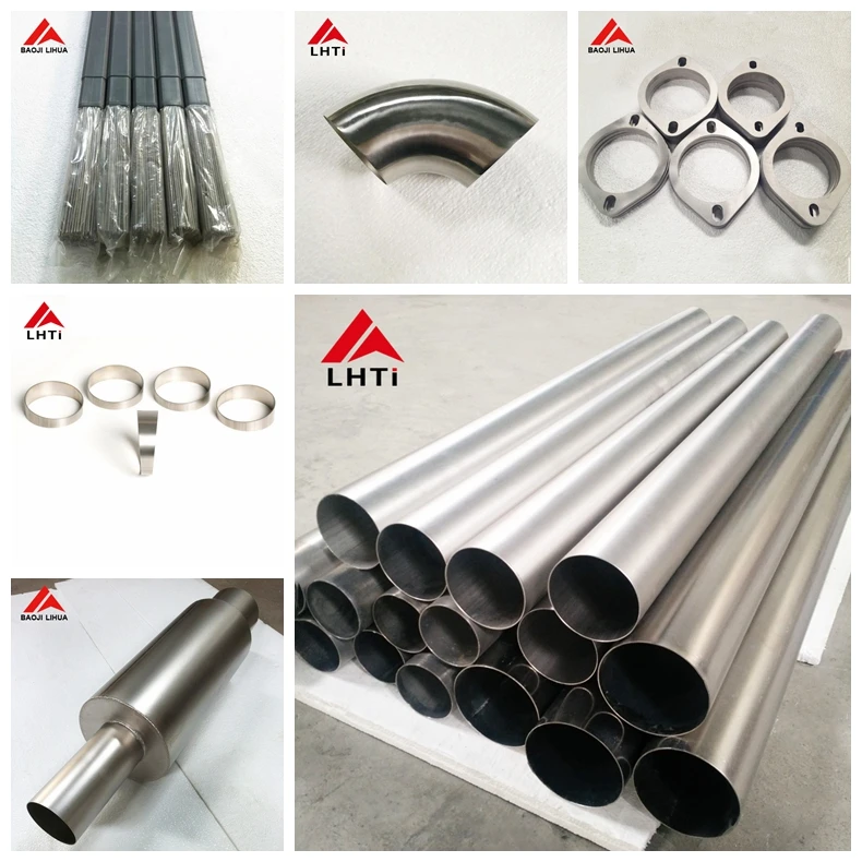 3.0inch titanium v band clamp Flange set with two titanium gr2 flange and one pcs ss 304 pipe clamp