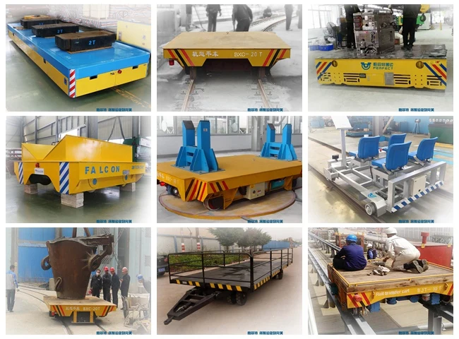  batteriebetriebener flacher Schienenübergangshochleistungswagen für die Fabrikeinlagerung und industriellen Materialtransportanhänger