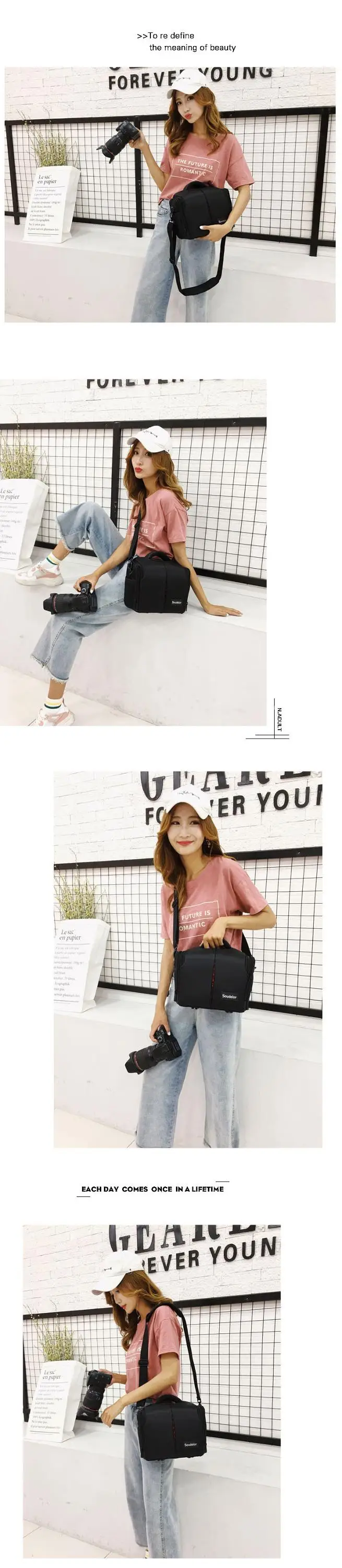 New Classic Vintage Casual Shoulder Camera Bag for Digital Cameras DSRL