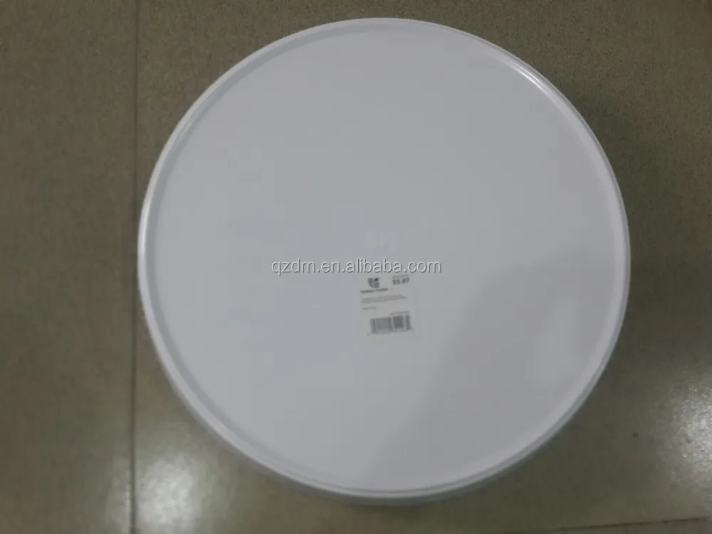 15 inch Melamine round tray Plastic food tray with handle