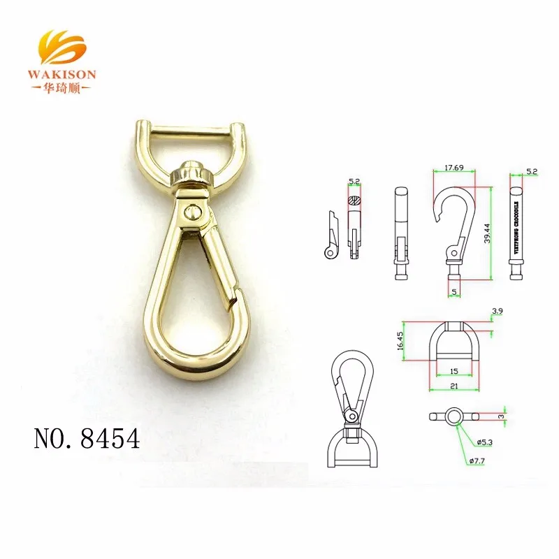 Guangzhou Accessories Bulk Purse D Ring Hook For Leather Bag Hardwares