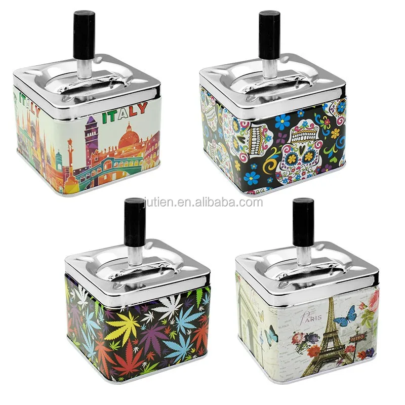Wholesale Custom Spinning Cigar Ashtray Cheap Price Cigarette Ashtray Fashion Tray Home Decor