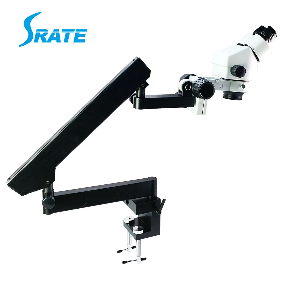 3.5x90x Dental Microscope Stereo Microscope Zoom With Flex Arm For
