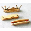 New arrival portable print logo bamboo wood key compact holder organizer