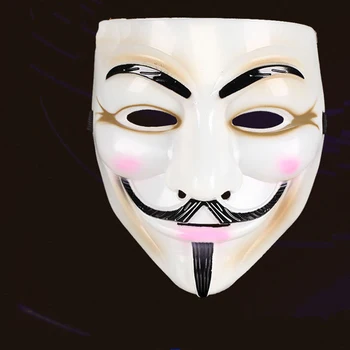 Full Face Halloween Masquerade Masks V For Vendetta Anonymous Mask