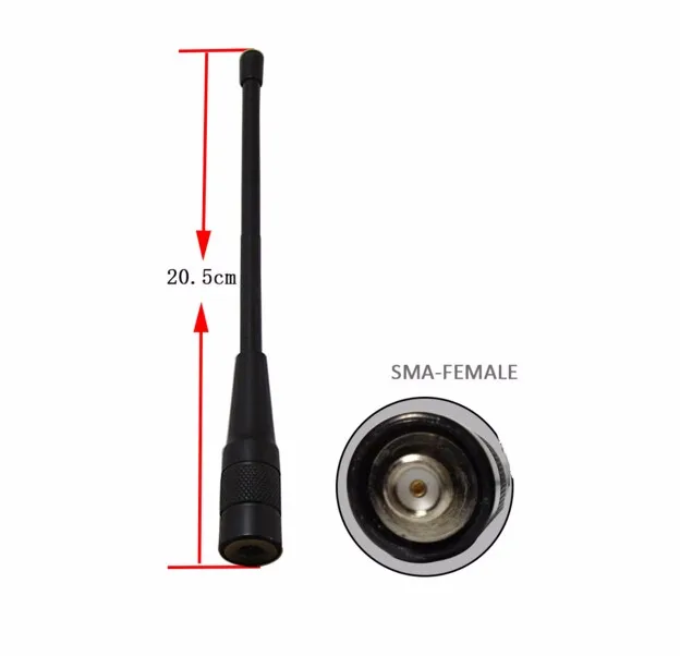 HYS Dual Band Telescopic Flexible Antenna VHF UHF 144/430MHz PL259 Connector Aerial For Many