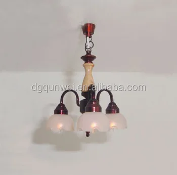 1 12 Dollhouse Hanging 12 Volt Working Lamp Led Chandelier Light