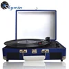 Factory Best Selling Suitcase 3 Speed Turntable Record Player Modern Vinyl Gramophone Player with Stereo Speaker