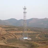 4 Legged Steel Pole Tower Supplier Television Satellite Tubular Steel Four Legs Lattice Tower