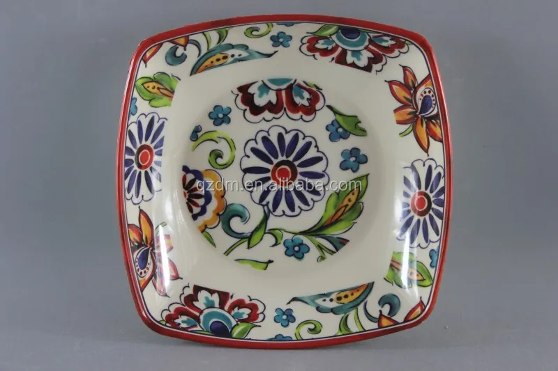 8inch Melamine Square suop plate, Deep Dishes