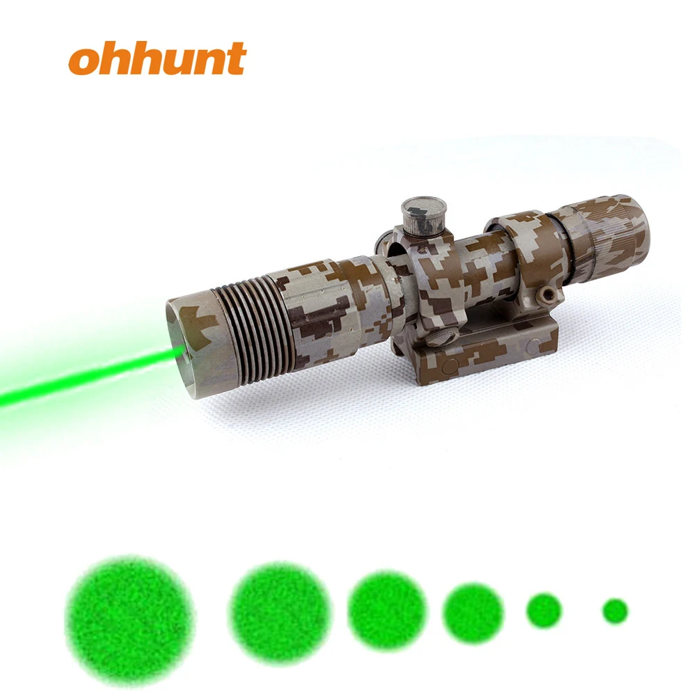 Remote Switch 635nm Green Laser Dot with Picatinny Rail 5mw for Rifle