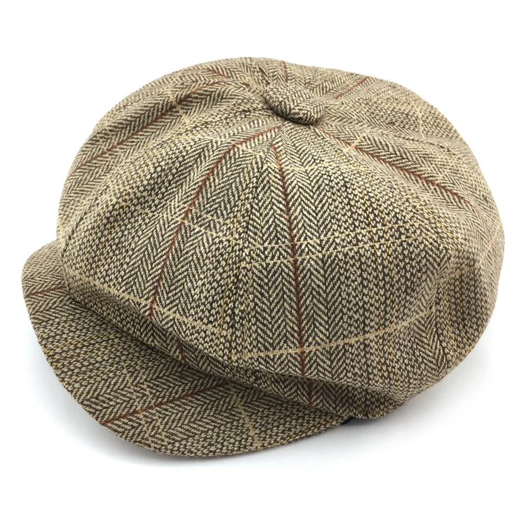 high quality custom wholesale cotton newsboy cap cheap plain beret hat cap
