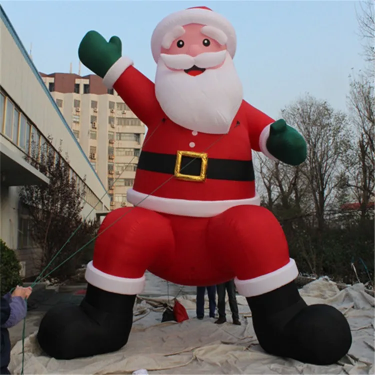 Sitting Santa Claus Model Inflatable Giant Inflatable Christmas Old Man