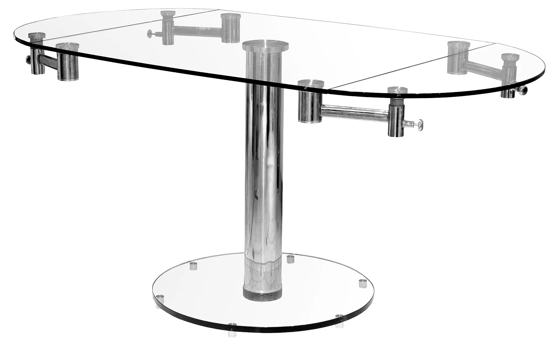 Oval Glass Dining Tables With Expandable And Extendable Function Buy Oval Glass Top Dining 5850