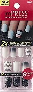 **NEW 2015** KISS 2x Longer Lasting imPRESS "FLASH MOB" (N) by Broadway Press-On Manicure Nails