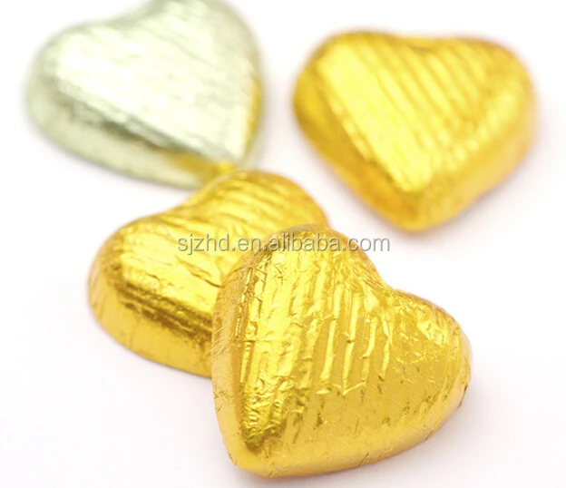 Gold Foil Custom Wrap Chocolate Packaging Foil Wraps For Christmas