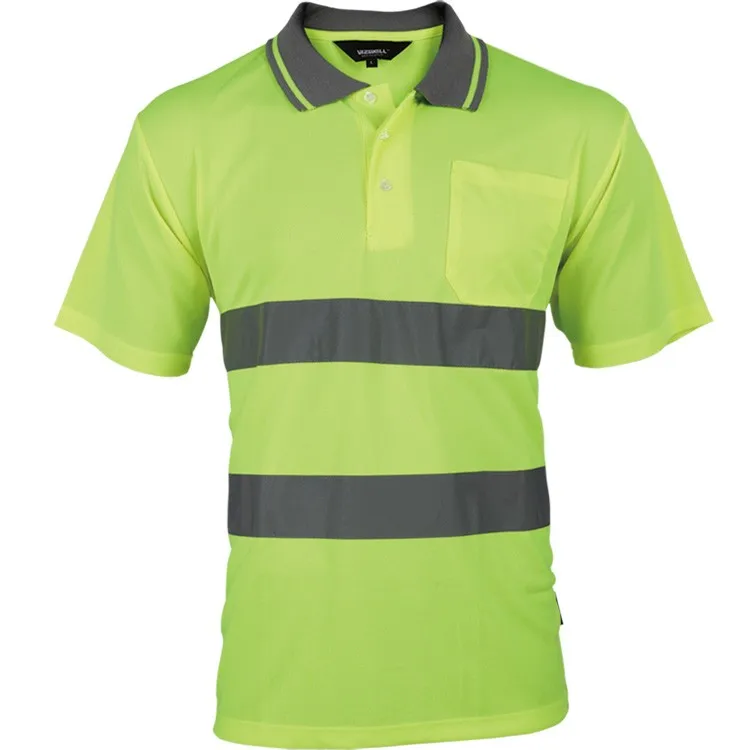 Hi Vis Polo Shirts Reflective Safety Green Polo Shirt Buy Safety Shirtssafety Green Polo 7346