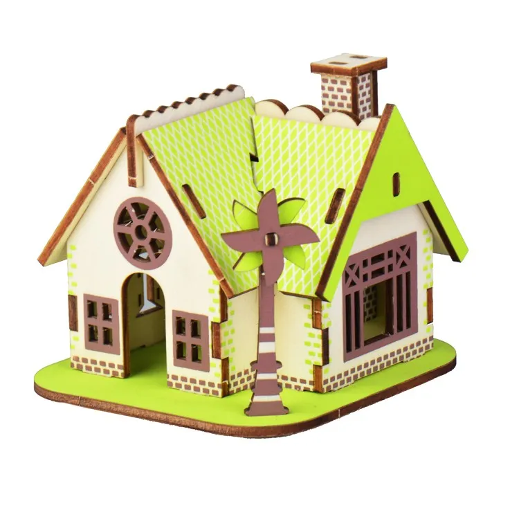 New-land Top Selling Wooden Material Diy Doll House Toys For Kids - Buy ...