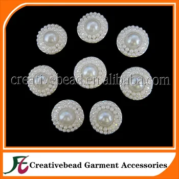 Wholesale Flatback Pearl Embellishment For Wedding