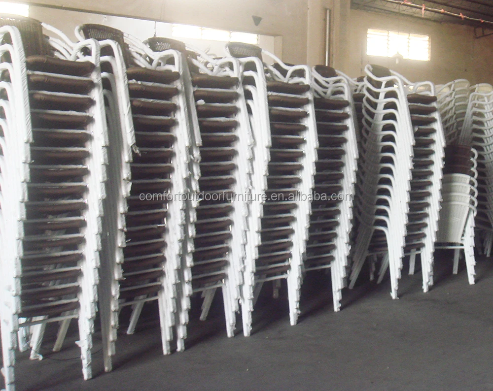 Billig Outdoor Möbel Aluminium Stuhl Esszimmer Stuhl Glänzende Stuhl