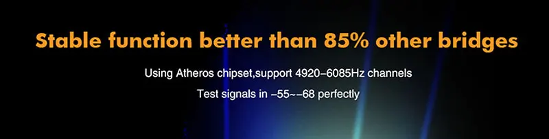 outdoor 10km long range wifi bridge