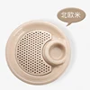 Environment- friendly health endurable easy cleaning cheap double-use seasoning-cell super useful household dumping fruit plate