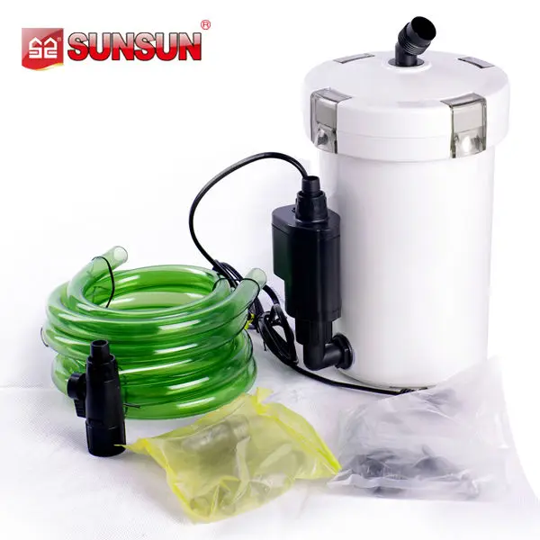 sunsun klein aquarium water buiten filter met pomp voor vissenkom