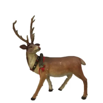 Life Size Fiberglass Reindeer Statue For Christmas - Buy 