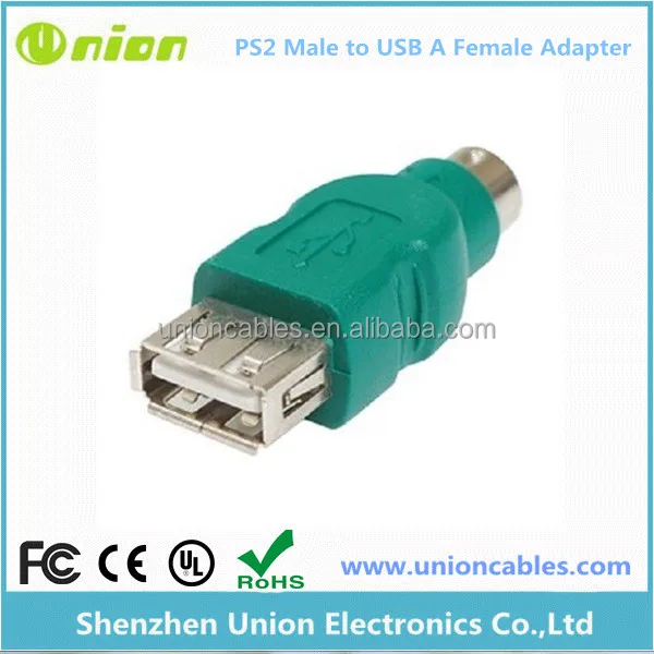 1 X NEW USB TYPE A FEMALE TO PS2 MALE ADAPTER USB KEYBOARD MOUSE MADE IN TAIWAN