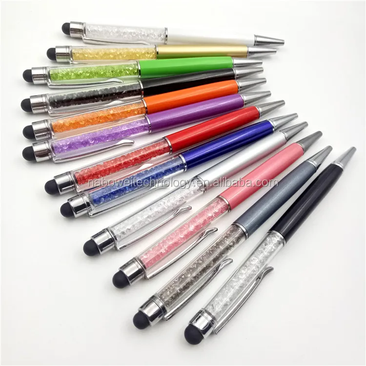 Universal crystal capacitive stylus pen touch screen pen for For ipad Phone/ iPhone Samsung/ Tablet