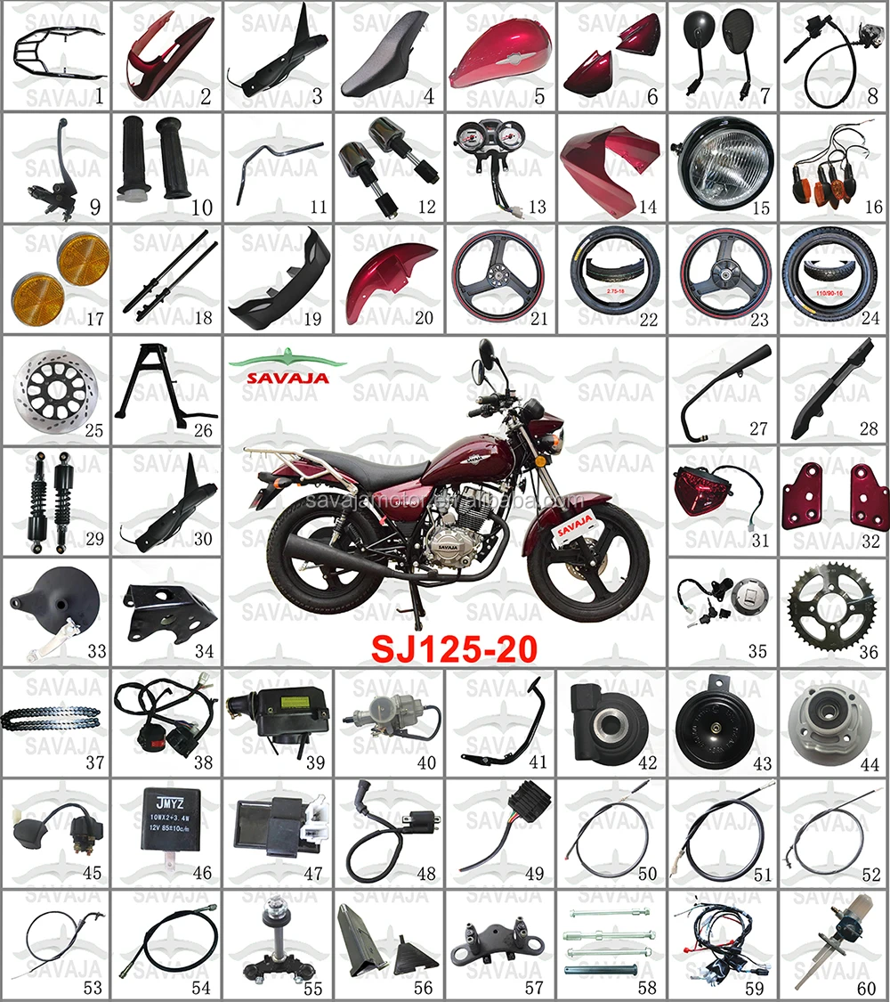 MOTORCYCLE SPARE PARTS FOR DAYUN FEKON APSONIC MOTORCYCLE GN125 GN150 