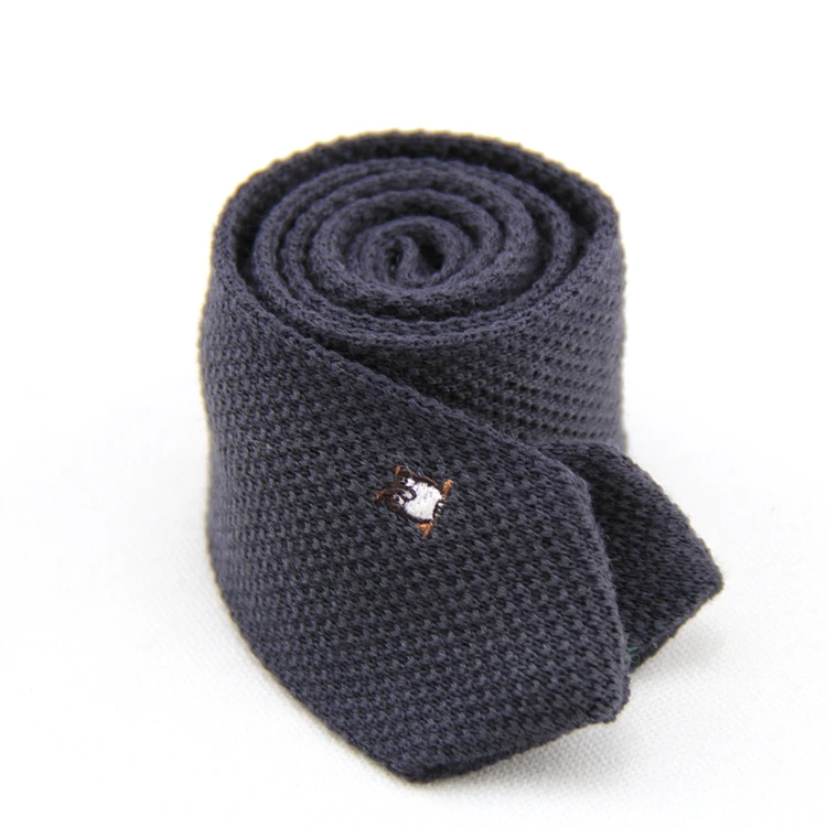 The Owl Embroidery Knitted Tie Triangle,Silk Knit Ties - Buy Knitted ...