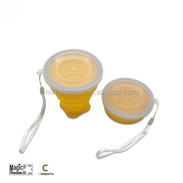 Silicone Foldable Travel Round drinking cup Large size