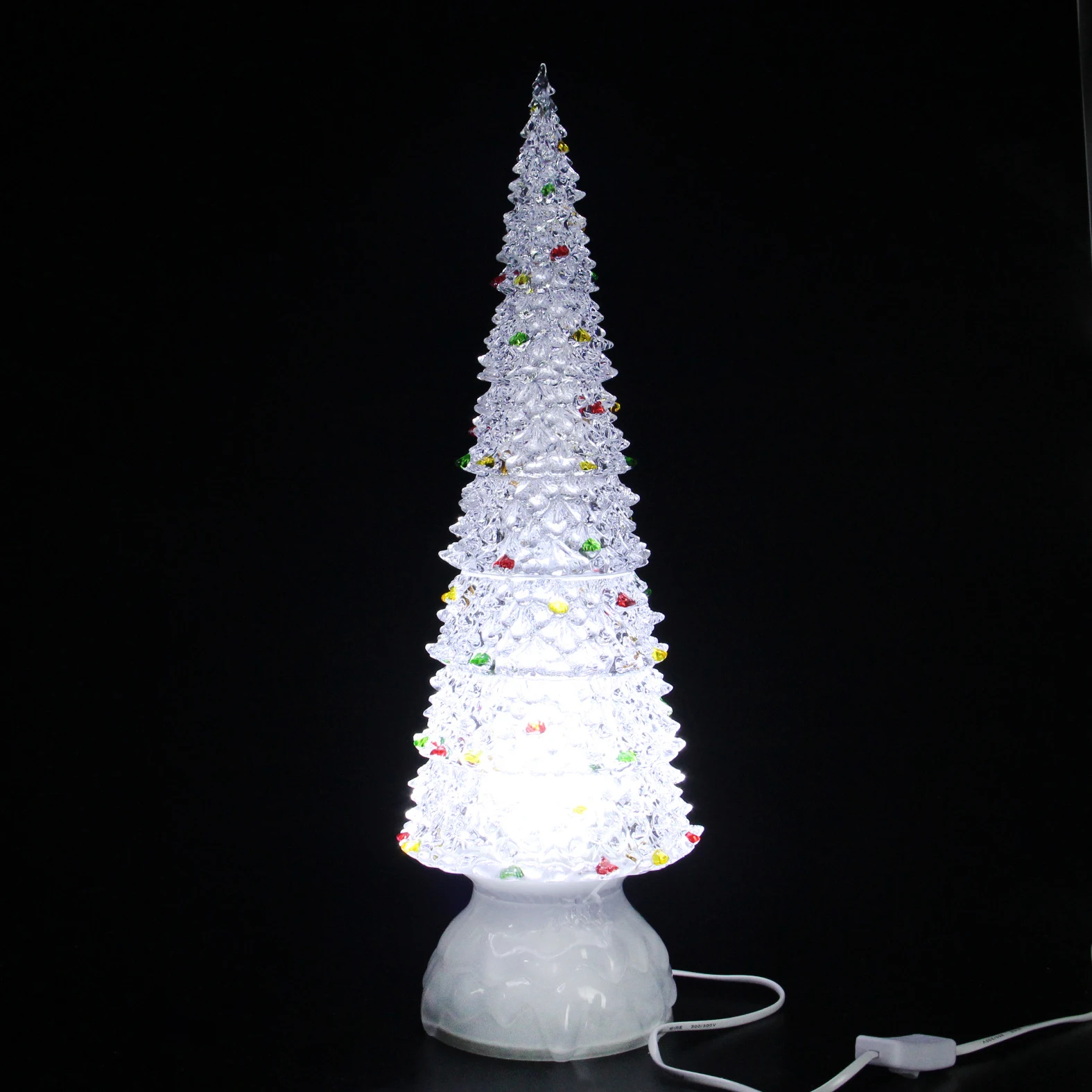 Color Changing Led Light Decoration Acrylic Christmas Tree - Buy Felt