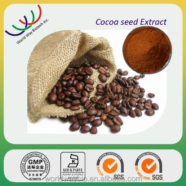 تنافسية الكاكاو استخراج مسحوق البذور ، البوليفينول الكاكاو 40 مسحوق