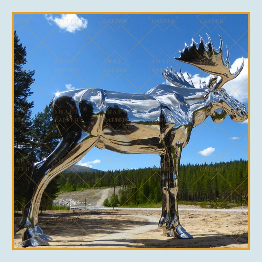 large outdoor contemporary metal art stainless steel love