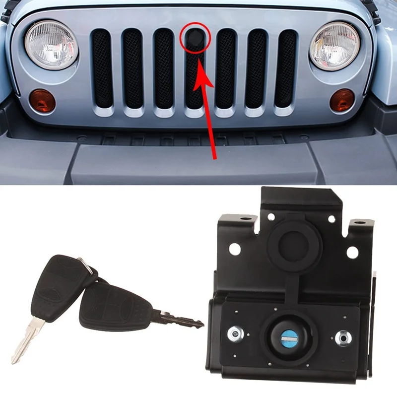 Car Grille Engine Hood Lock Kit Anti-theft Lock For Jeep Wrangler Jk  Accessories Rubicon - Buy Anti-theft Lock For Jeep Wrangler Jk,Engine Hood  Lock,For Jeep Wrangler Hood Lock Product on 