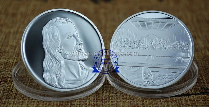 Jesus last supper commemorative coin collection collectible christmas gift $T 