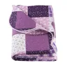 100% cotton comforter set bedspread with 2 pillows wholesale quilted mattress purple fitted bed cover home textile