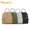 MINANDIO wholesale Genuine leather convertible backpack bag made in China black backpacks for teens back bag custom