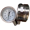 HF 60 63MM 2.5" Center Lower Back Bottom Liquid Filled all stainless steel Din case / bayonet type en 837-1 pressure gauge