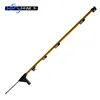 Yellow electric fence fiberglass post with clips