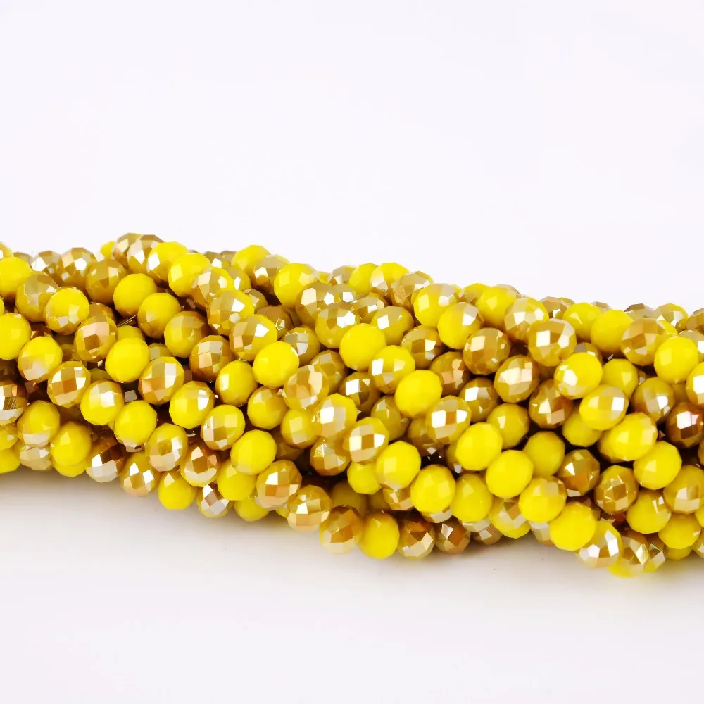 200 Crystal Quartz HOTSELL Faceted Rondelle Beads 5040 4mm